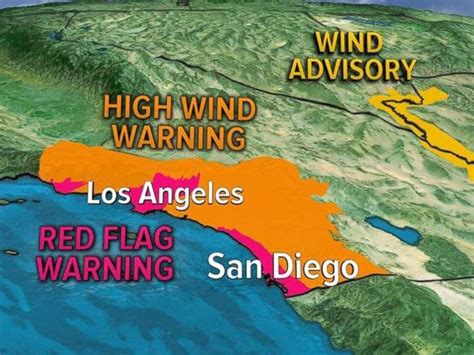 wind warning california